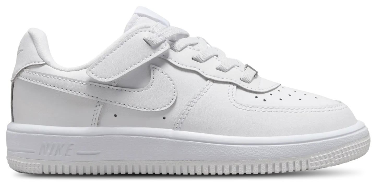 Nike Air Force 1 童款 - White/White - Image 1