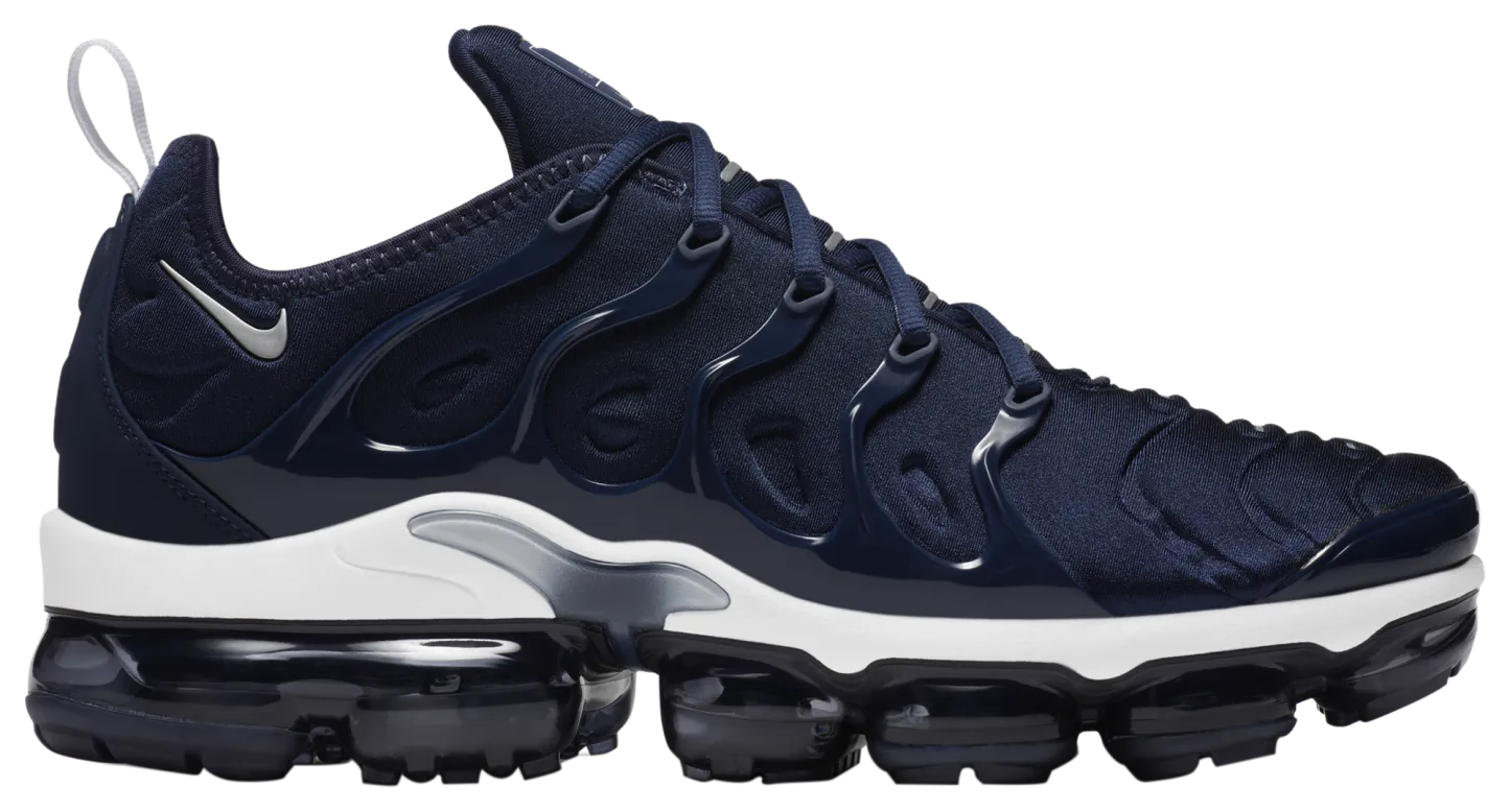 Nike Air Vapormax Plus - Midnight Navy/Metallic Silver/White - Image 1