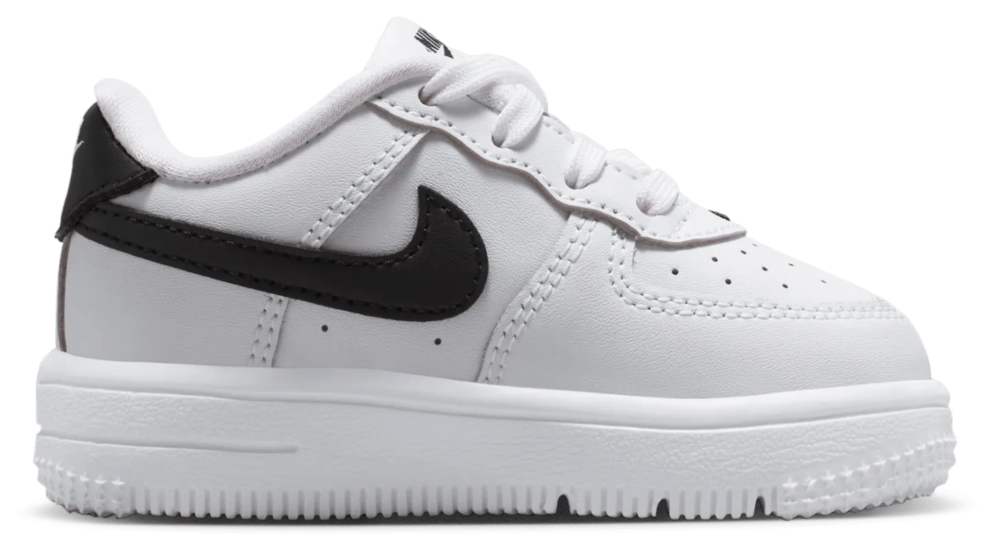 Nike Air Force 1 Low Lace 童款 - White/Black - Image 1