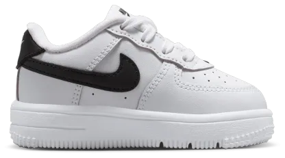 Nike Air Force 1 Low Lace 童款 - White/Black - Image 1