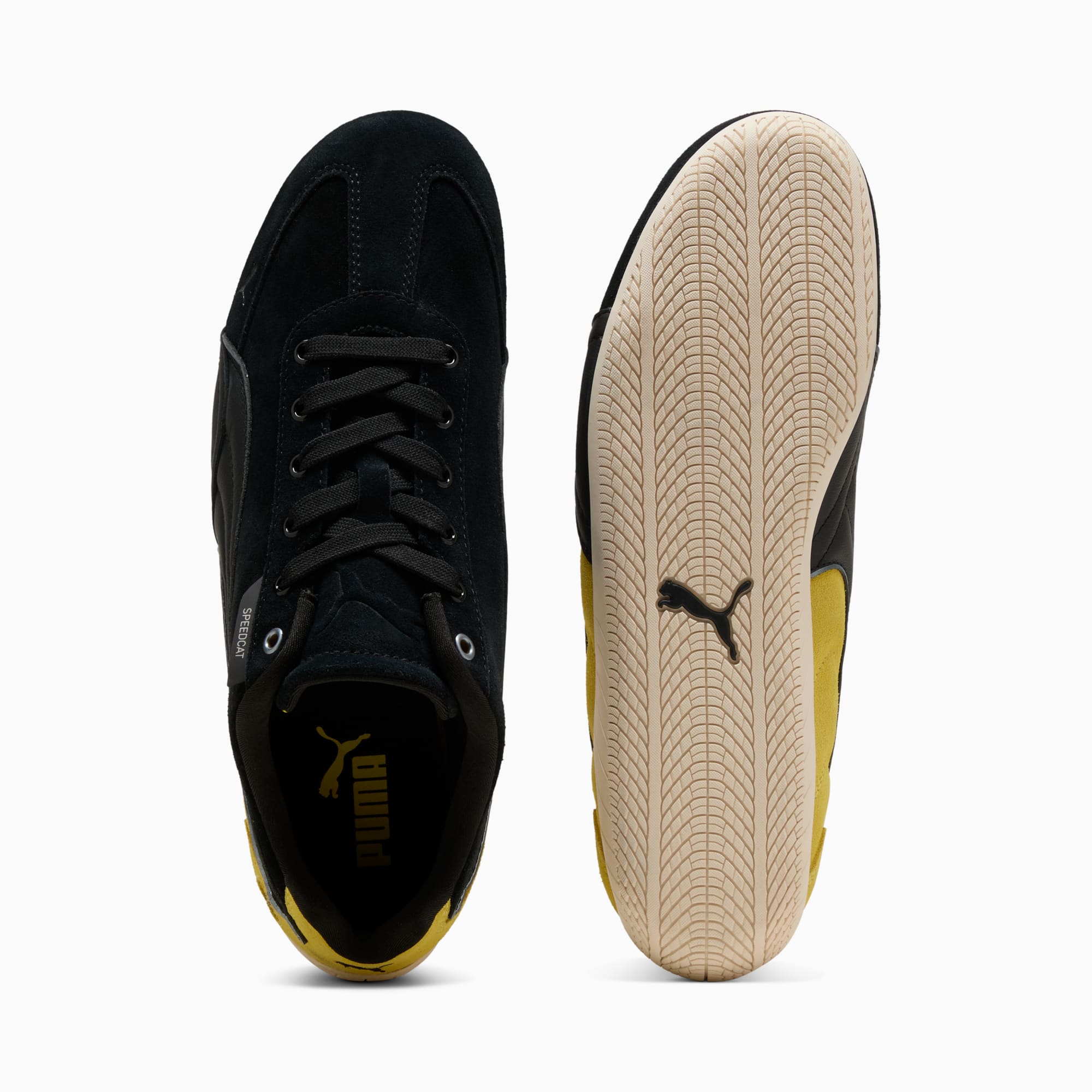 Scuderia Ferrari Speedcat Men's Sneakers - PUMA Black-Speed Yellow-Warm White - 4