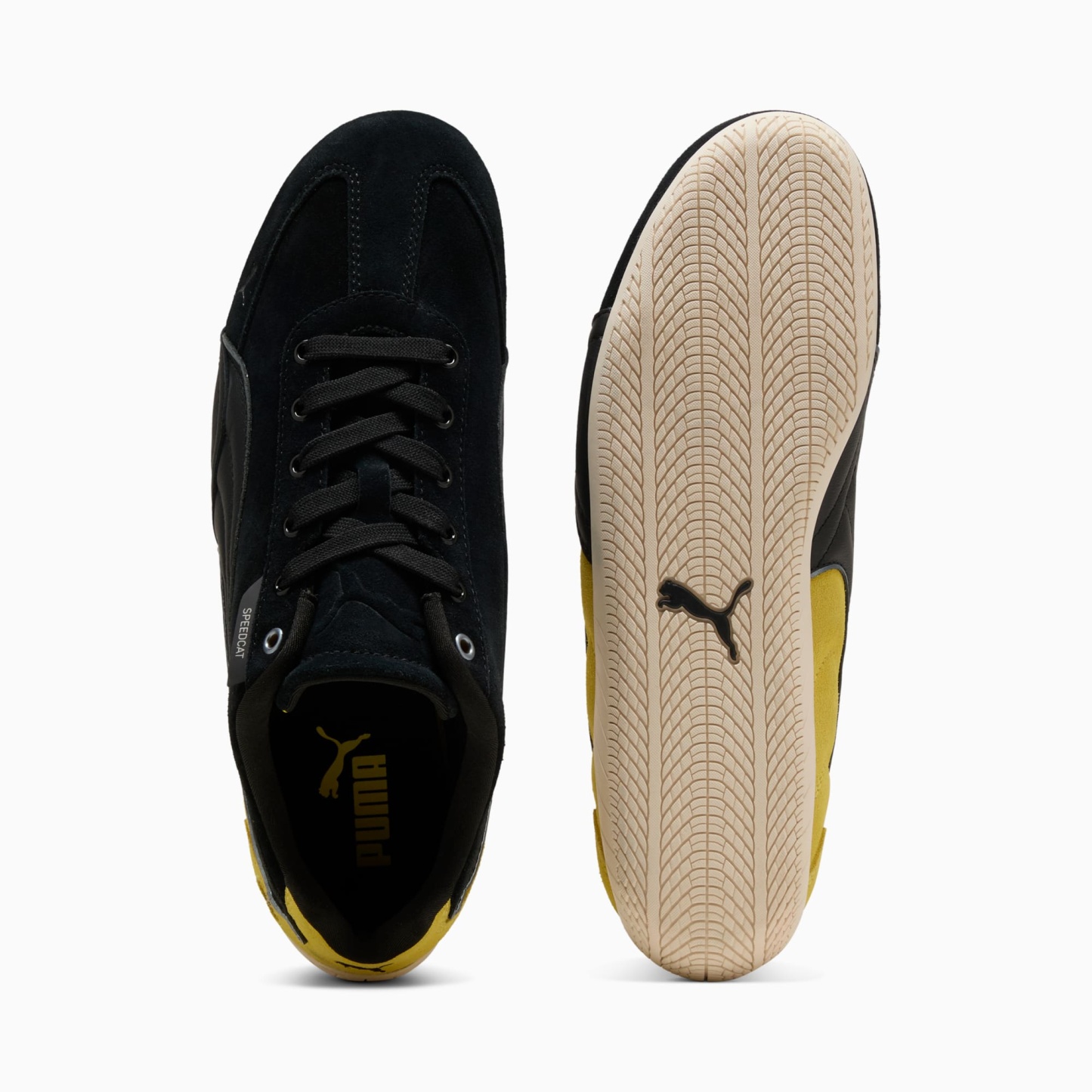 Scuderia Ferrari Speedcat Men's Sneakers - PUMA Black-Speed Yellow-Warm White - 4