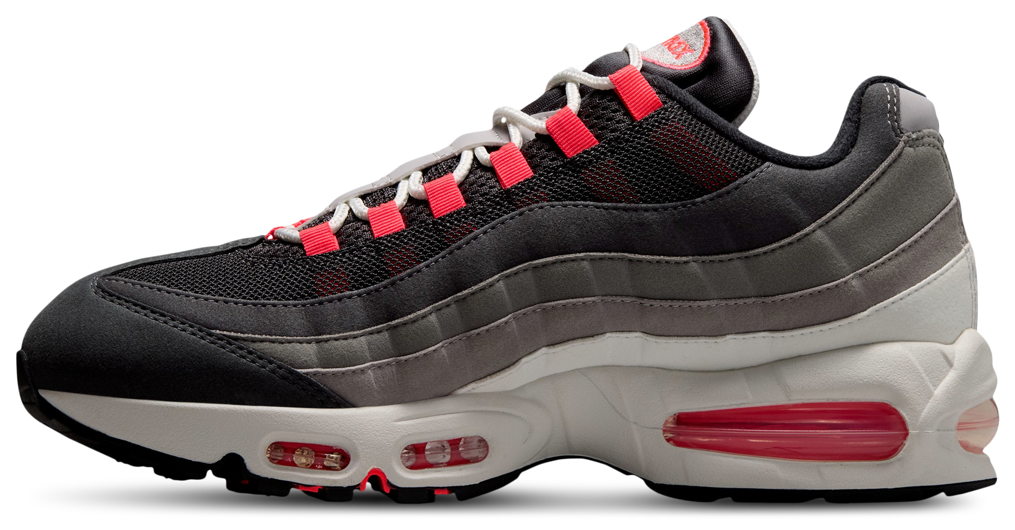 Nike Air Max 95 Big Bubble Premium - Gray/Red/Silver - Image 2