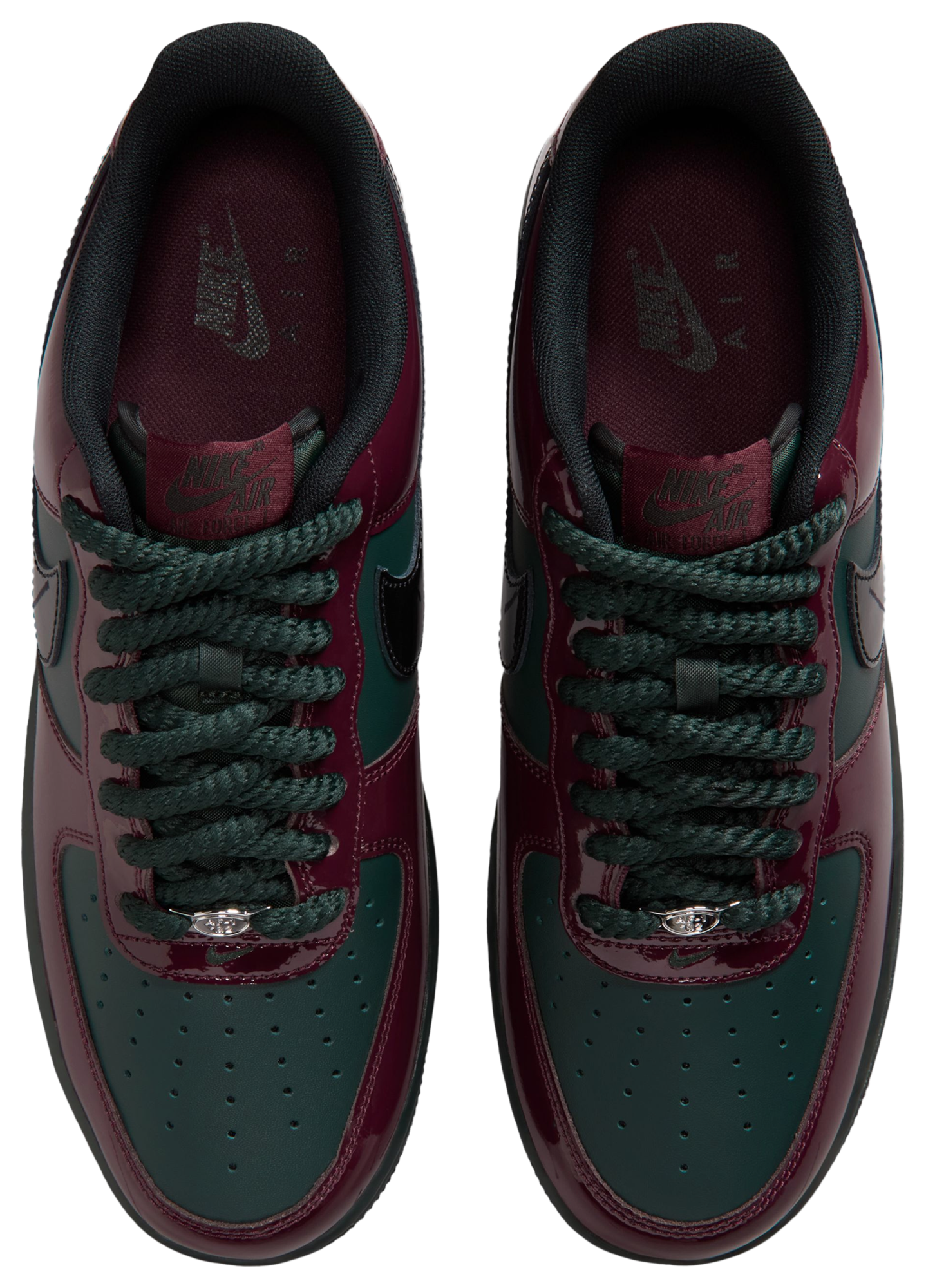 Nike Air Force 1 Low LE - Black/Brown/Red - Image 4