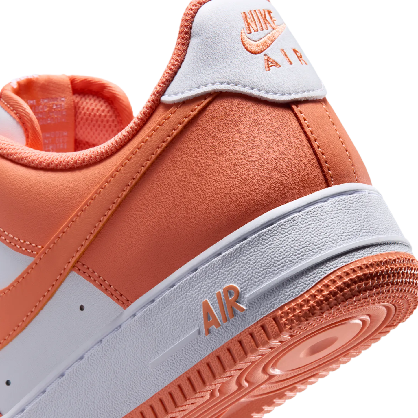Nike Air Force 1 Low '07 - White/White/Orange Frost - Image 8