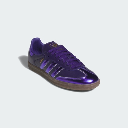 adidas SAMBA LT SHOES - Collegiate Purple / Purple Rush / Gold Metallic - View 5
