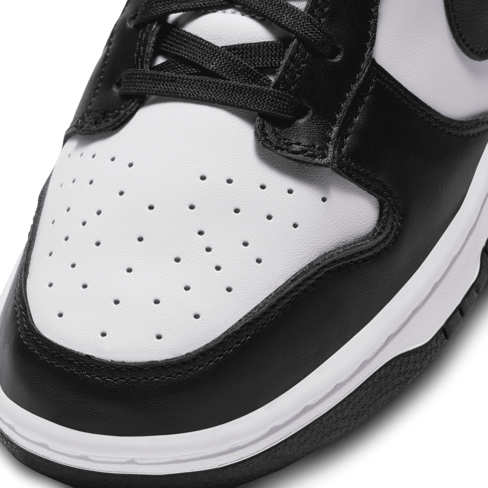 Nike Dunk Low Retro - White/White/Black - Image 7