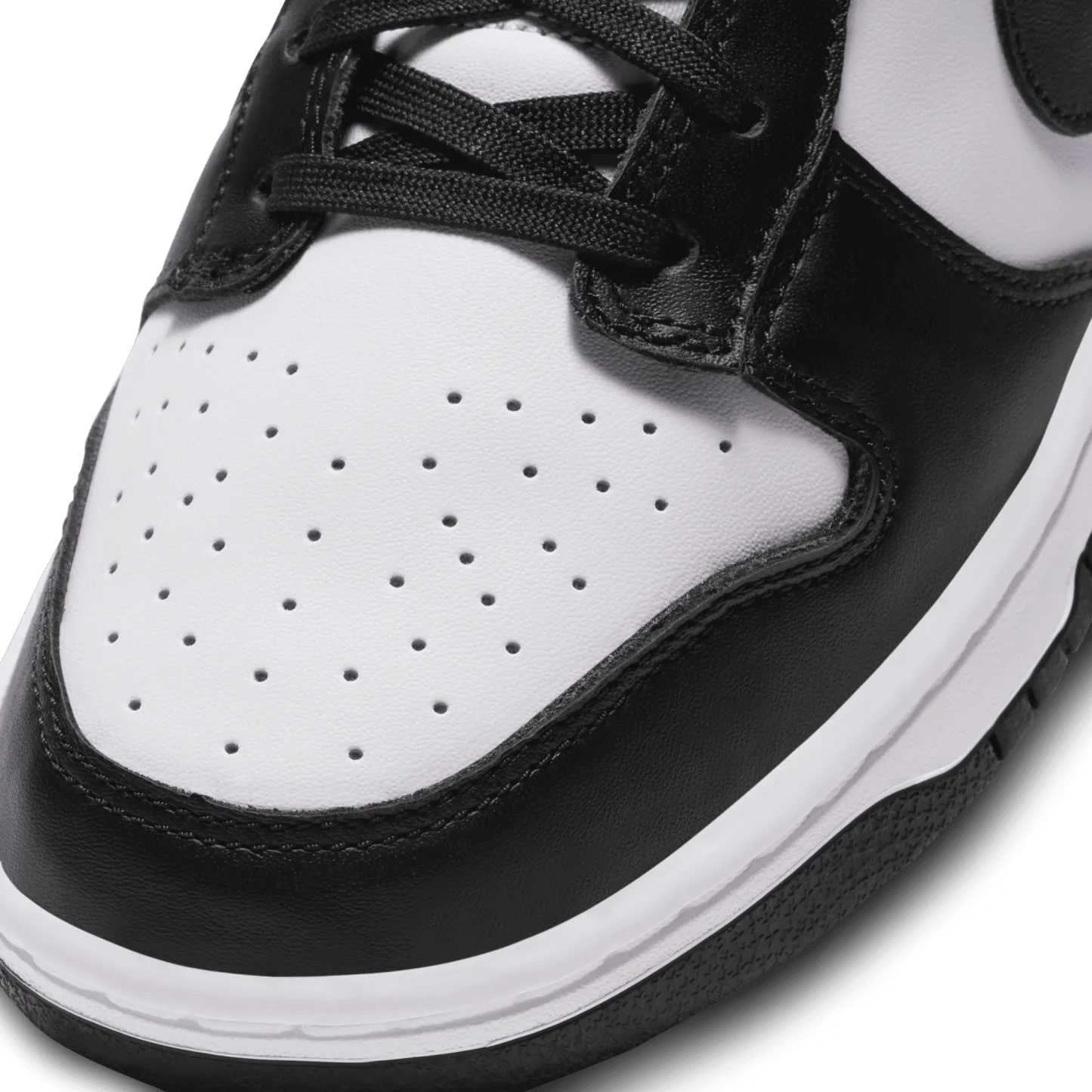 Nike Dunk Low Retro - White/White/Black - Image 7