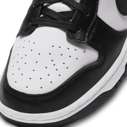 Nike Dunk Low Retro - White/White/Black - Image 7
