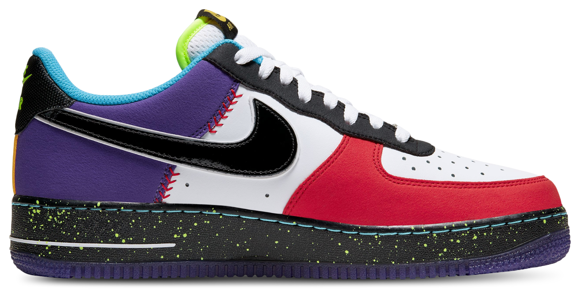Nike Air Force 1 '07 LV8 - White/Black/Hyper Jade - Image 3