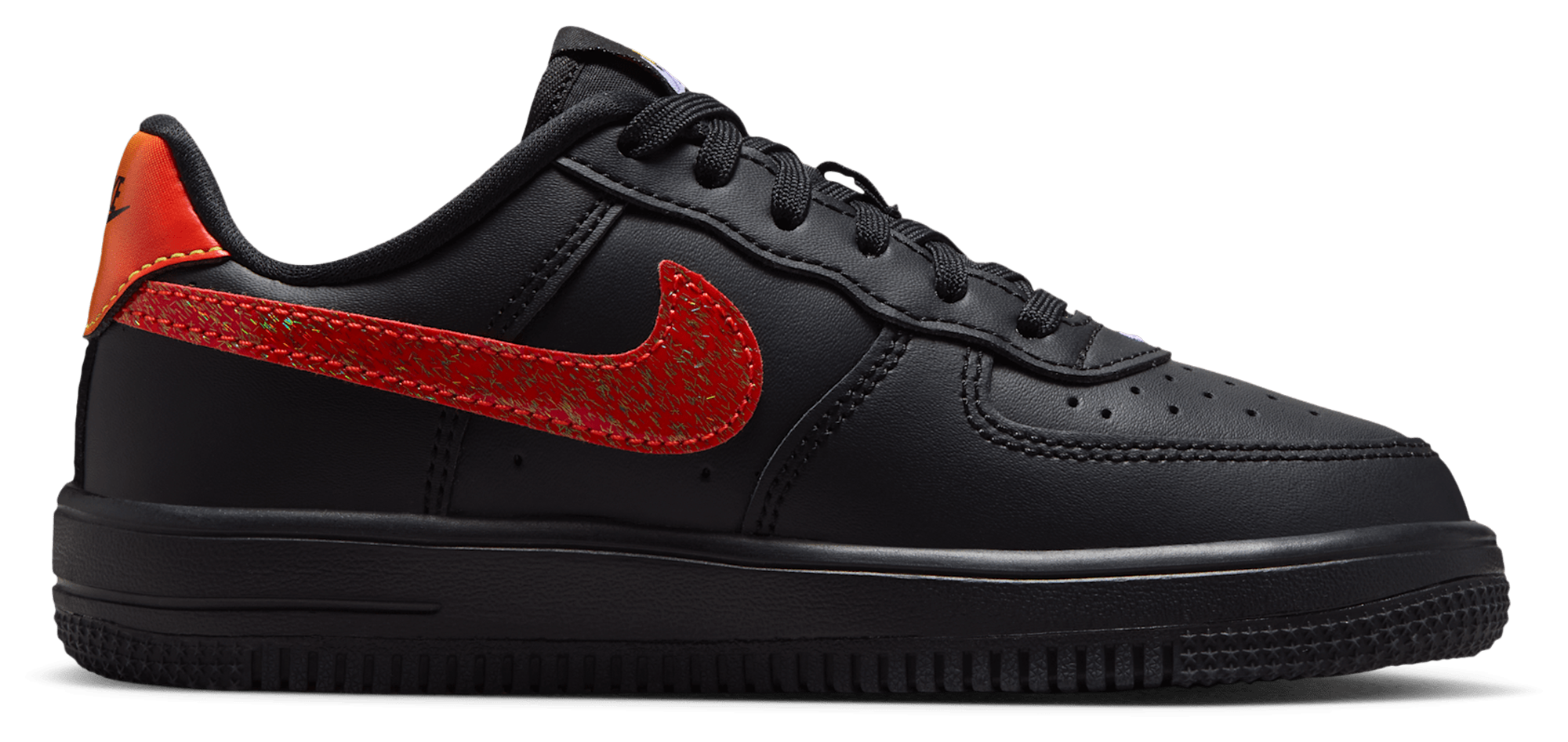 Nike Air Force 1 Low 童款 - Black/Purple - Image 1