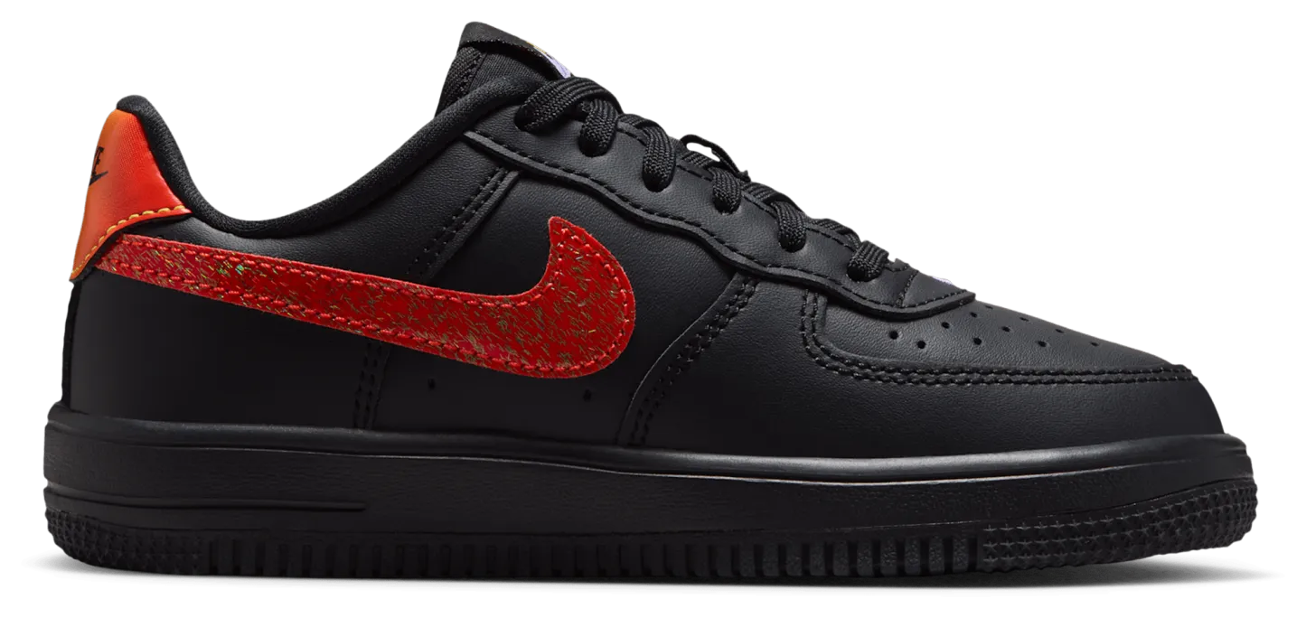 Nike Air Force 1 Low 童款 - Black/Purple - Image 1