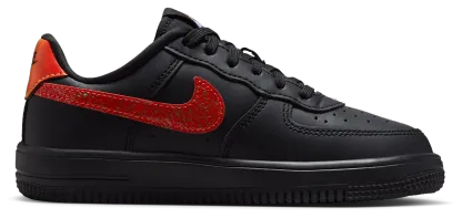 Nike Air Force 1 Low 童款 - Black/Purple - Image 1