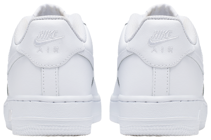 Nike Air Force 1 Low 童款 - White/White - Image 4