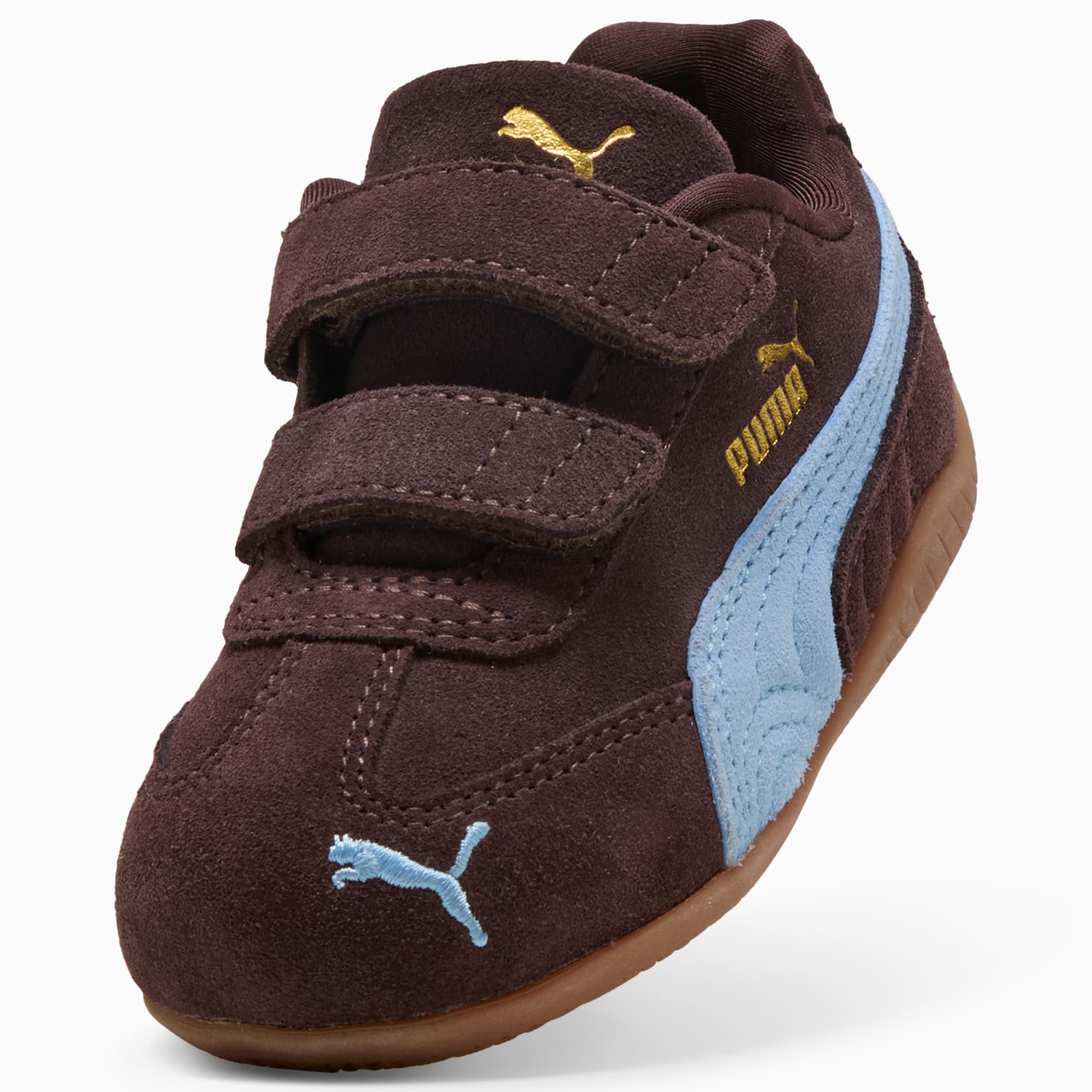Speedcat OG Toddlers' Easy On Sneakers - Chocolate Brown-Team Light Blue - 6