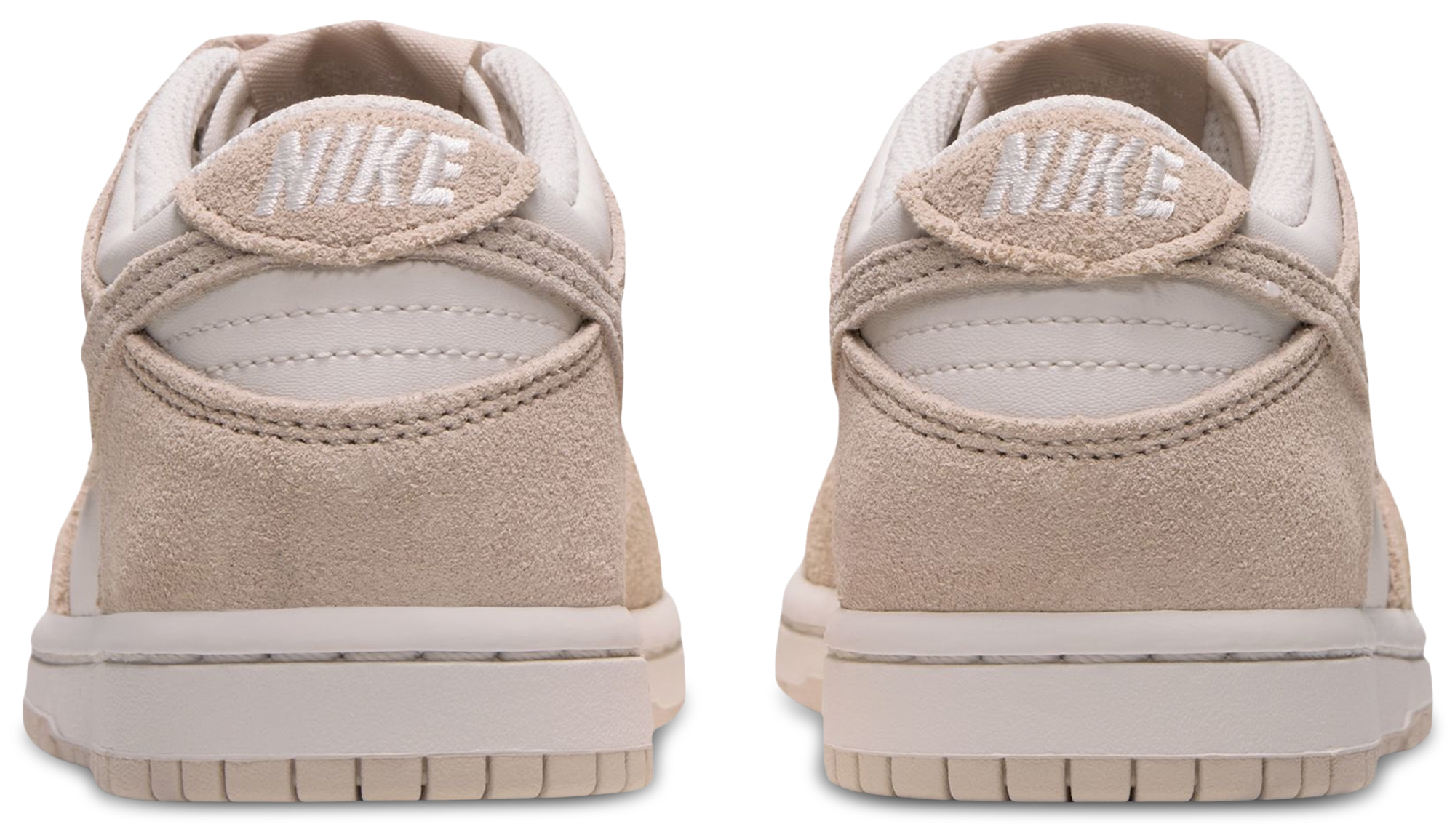 Nike Dunk Low Suede 童款 - White/Tan - Image 3
