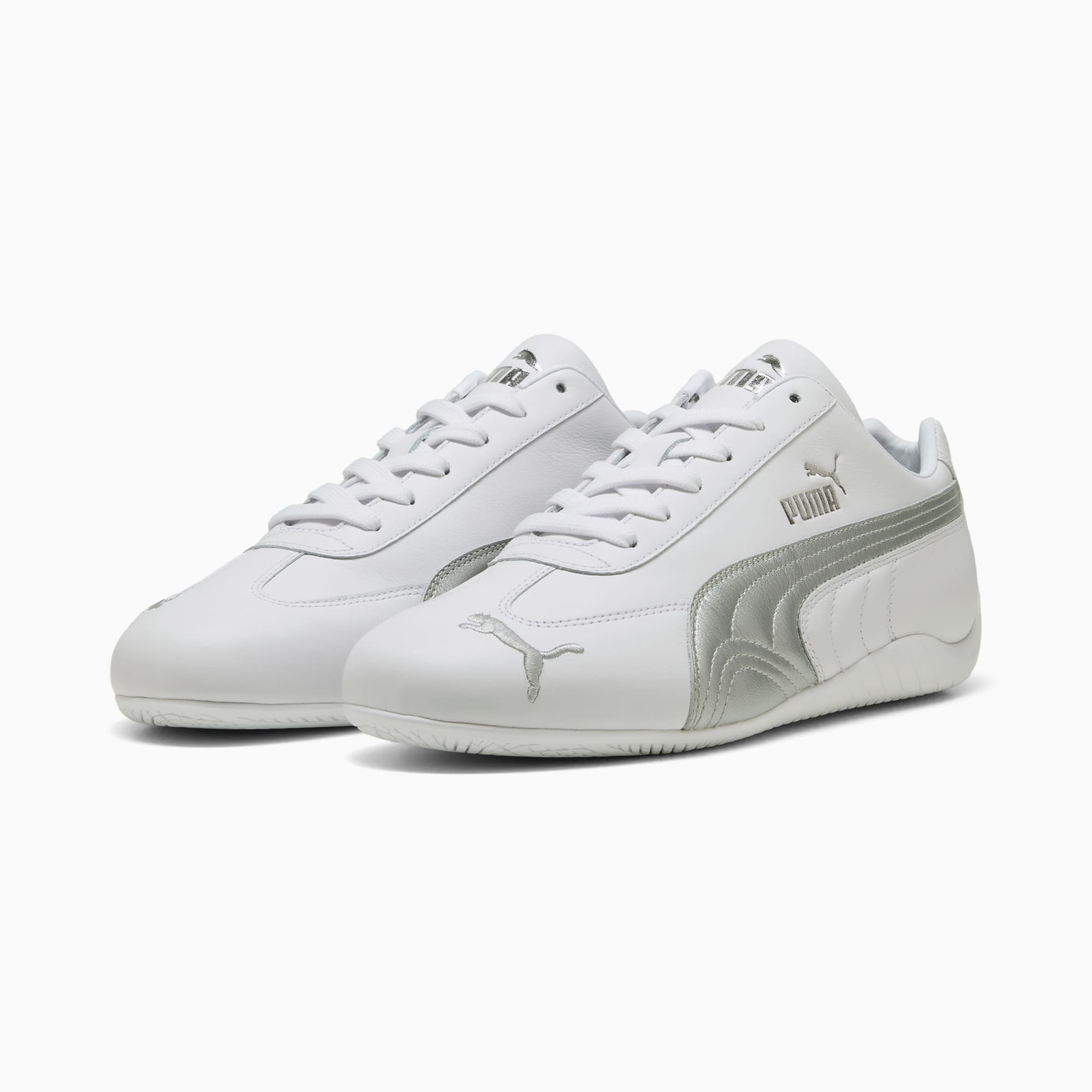 Speedcat Leather Sneakers - PUMA White-PUMA Silver - 5