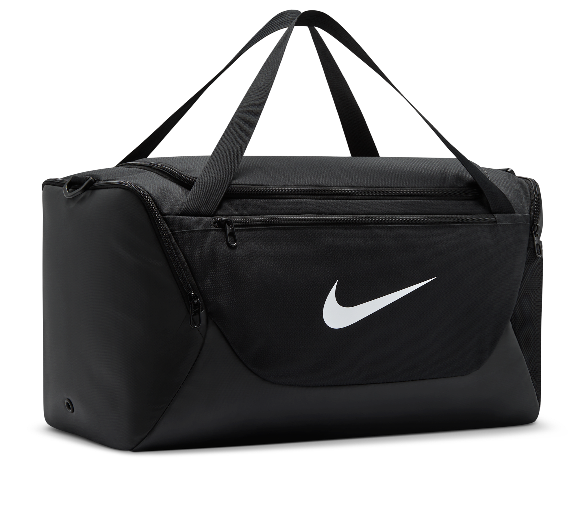 Nike Brasilia Small Duffel - Black/Black/White - Image 3