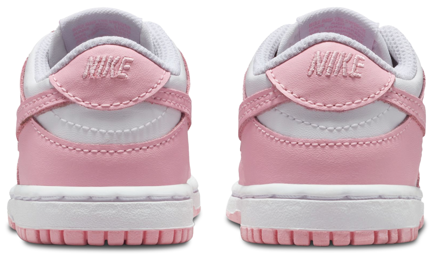 Nike Dunk Low 童款 - Soft Pink/White - Image 3