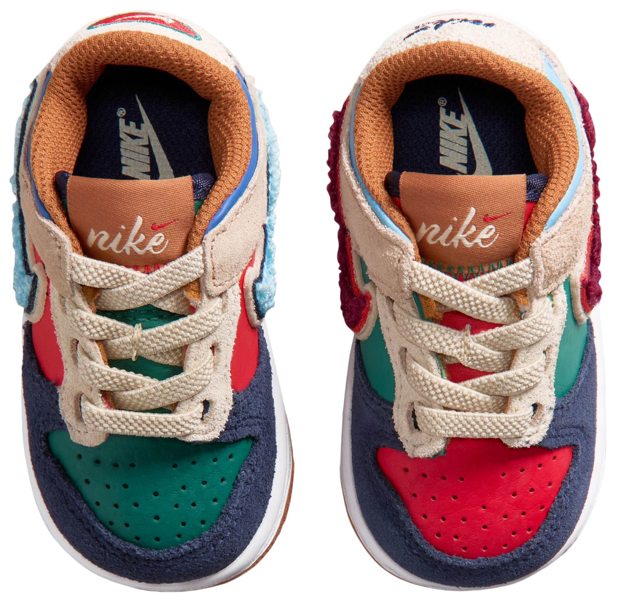Nike Dunk Low 童款 - Red/Blue - Image 6