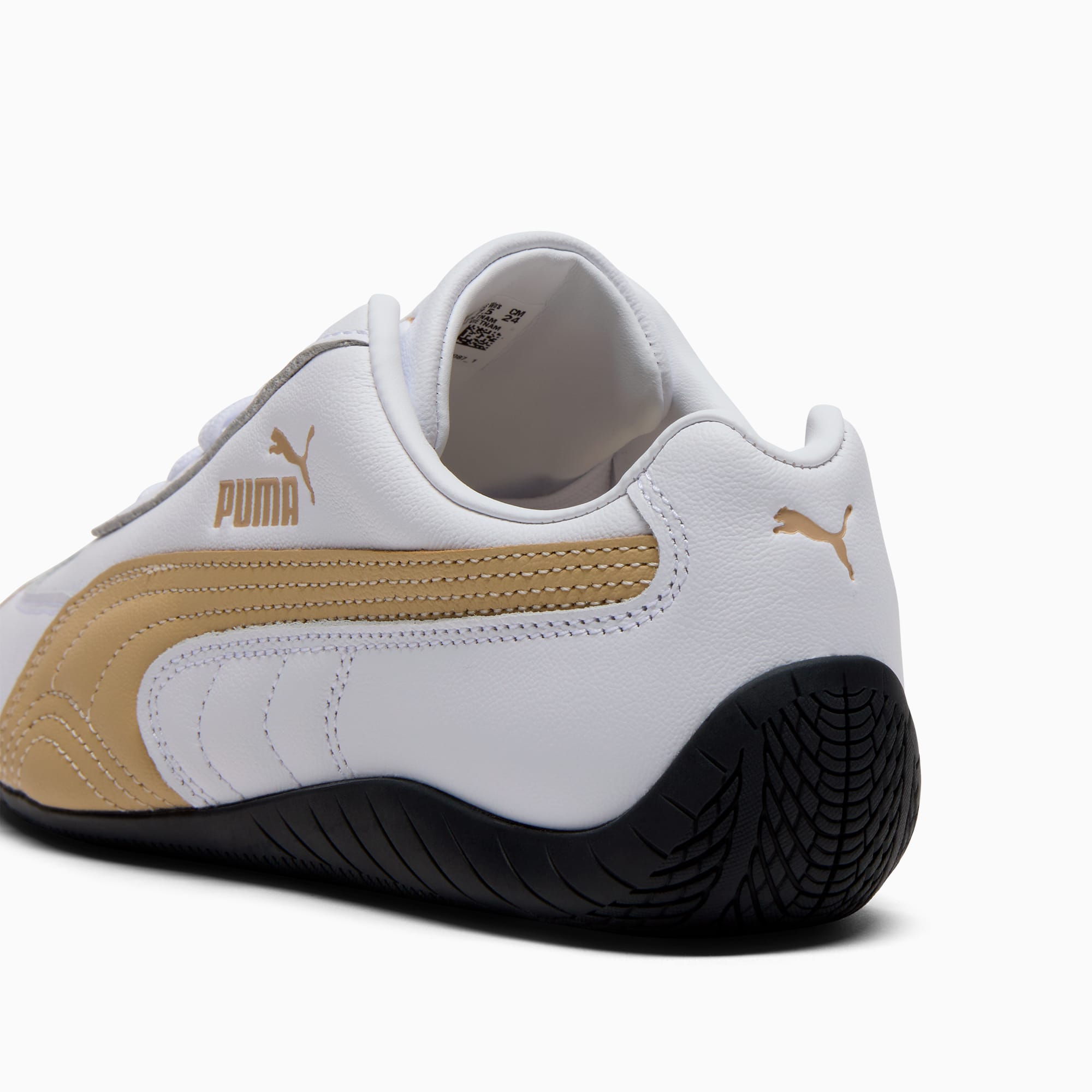 Speedcat Leather Women's Sneakers - PUMA White-Toasted Almond - 5