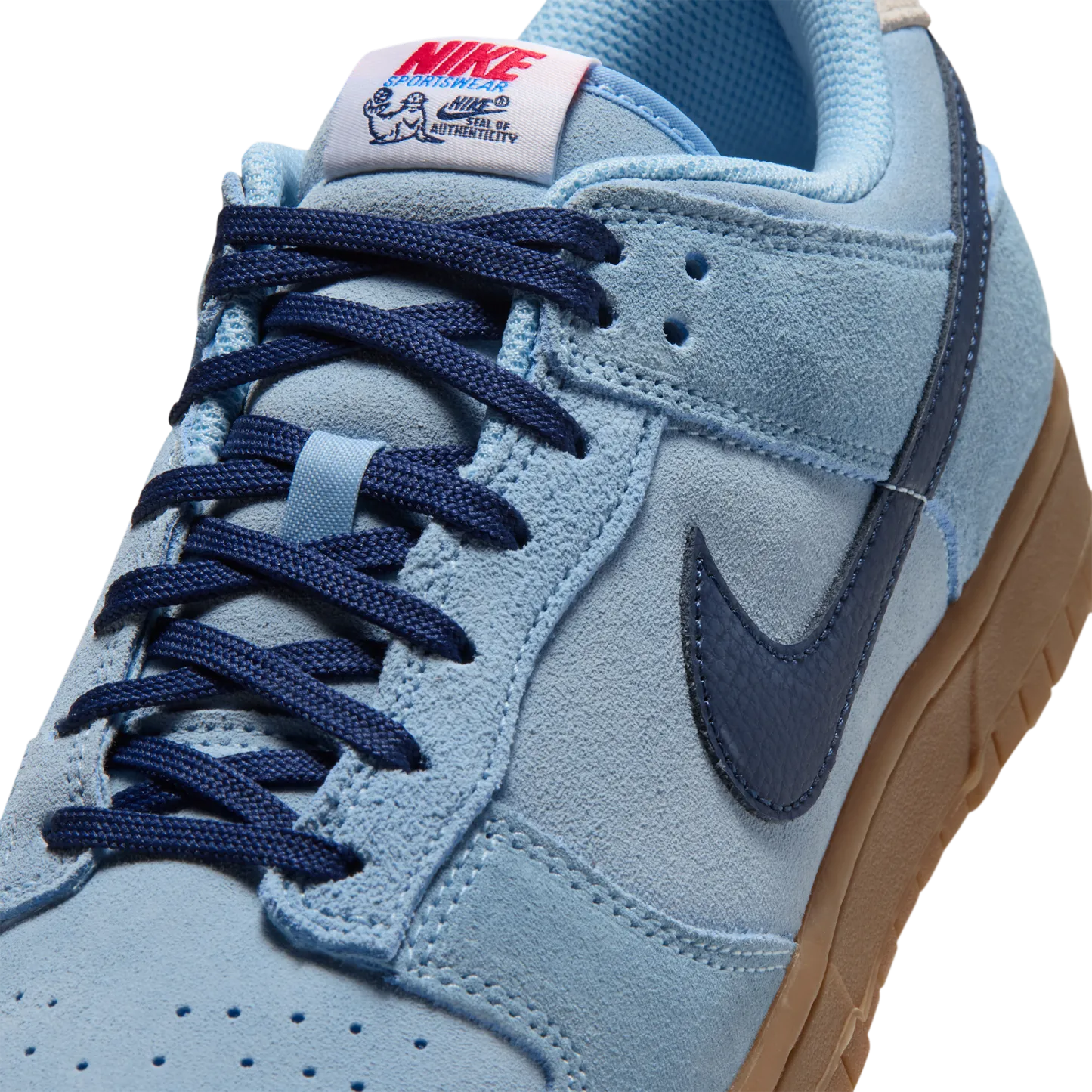 Nike Dunk Low Retro - Summit White/Soft Blue/Midnight Navy - Image 6