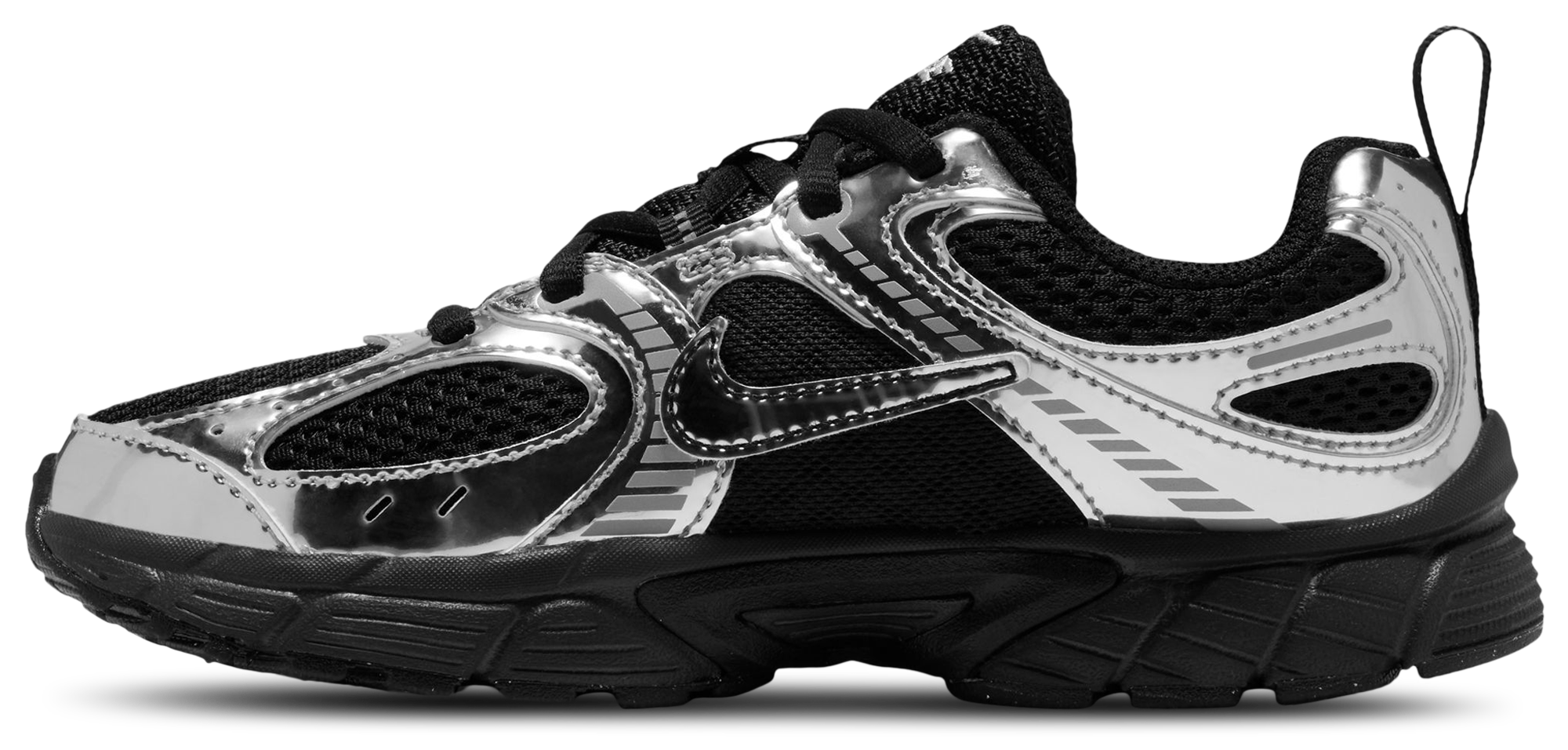 Nike V5 RNR Shine 童款 - Black/Mtlc Silver - Image 2