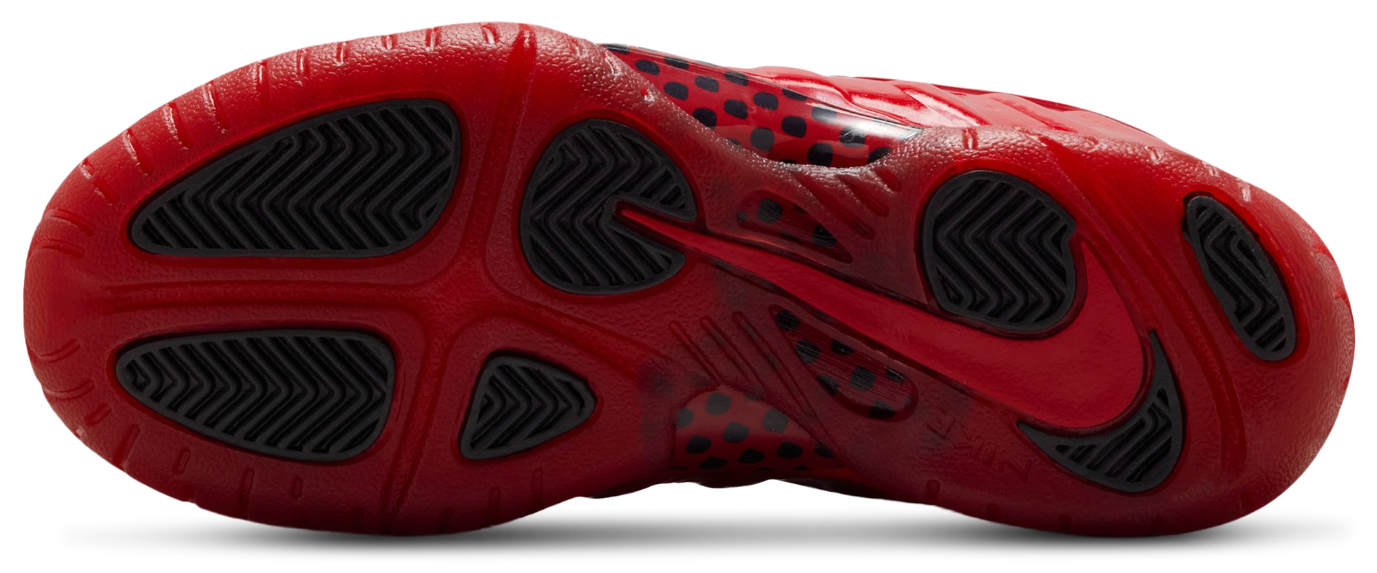 Nike Little Posite Pro 童款 - Gym Red/Black - Image 5