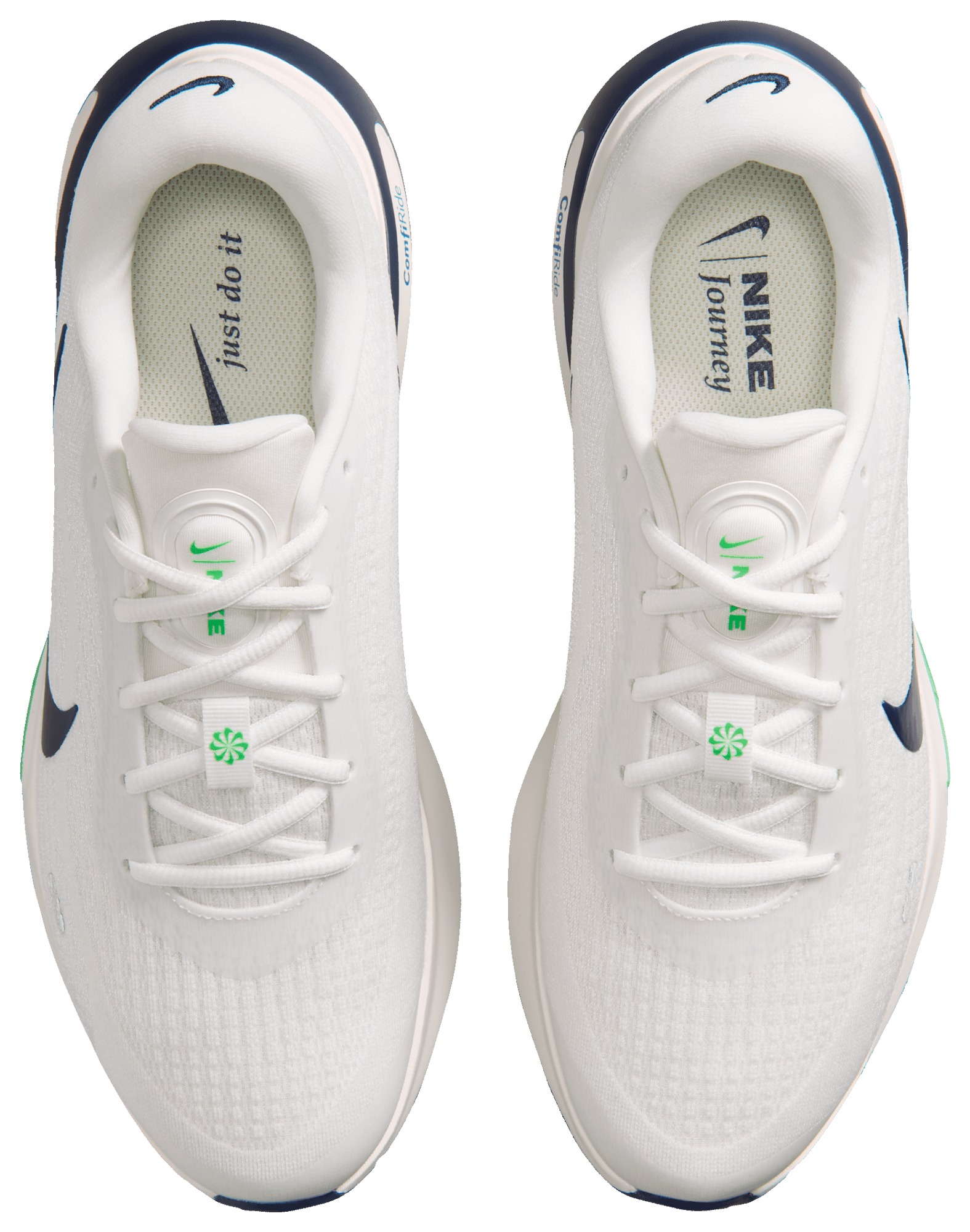 Nike Journey Run - Summit White/Midnight Navy/Green Spark - Image 4