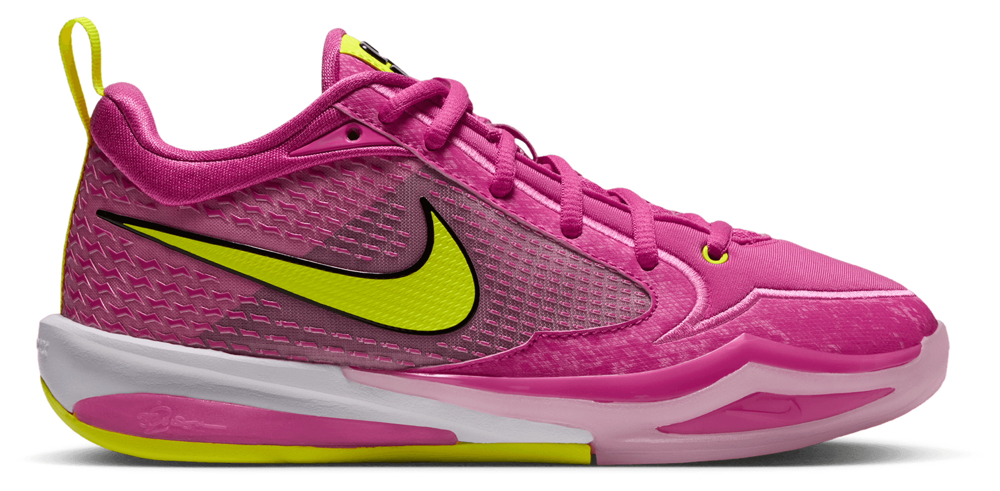 Nike Sabrina 4 童款 - Pink Rise/Lemon Venom/Desert Pink - Image 1