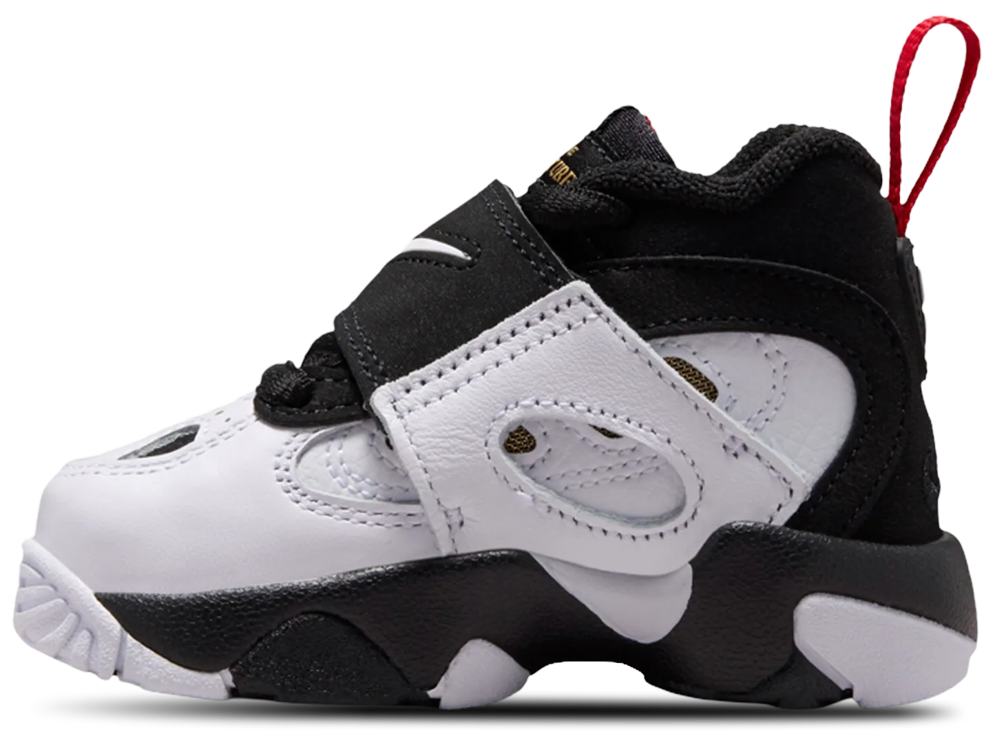 Nike Air Diamond Turf II 童款 - White/Gold/Black - Image 2