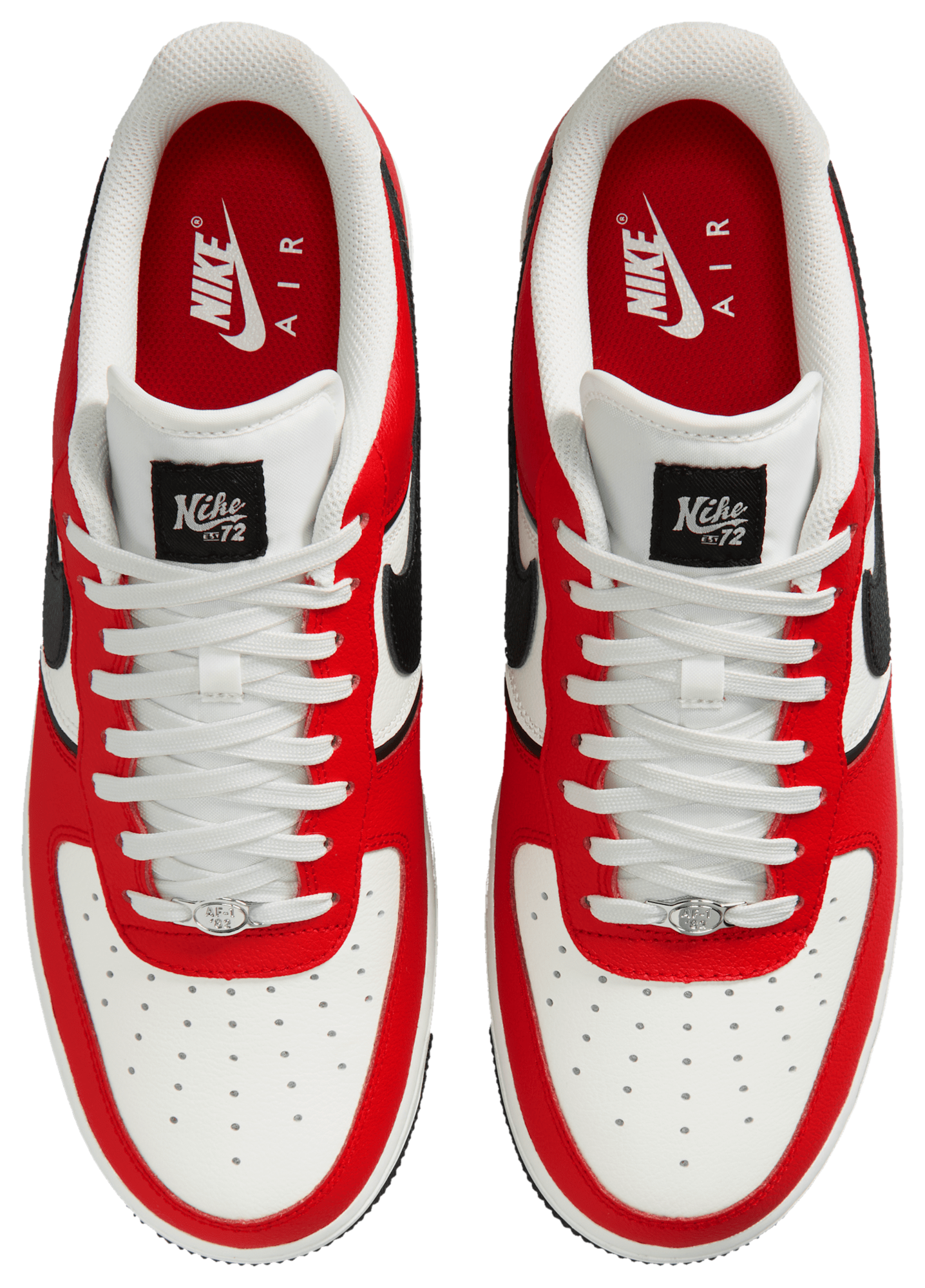 Nike Air Force 1 '07 LV8 - Red/Black/Silver - Image 4