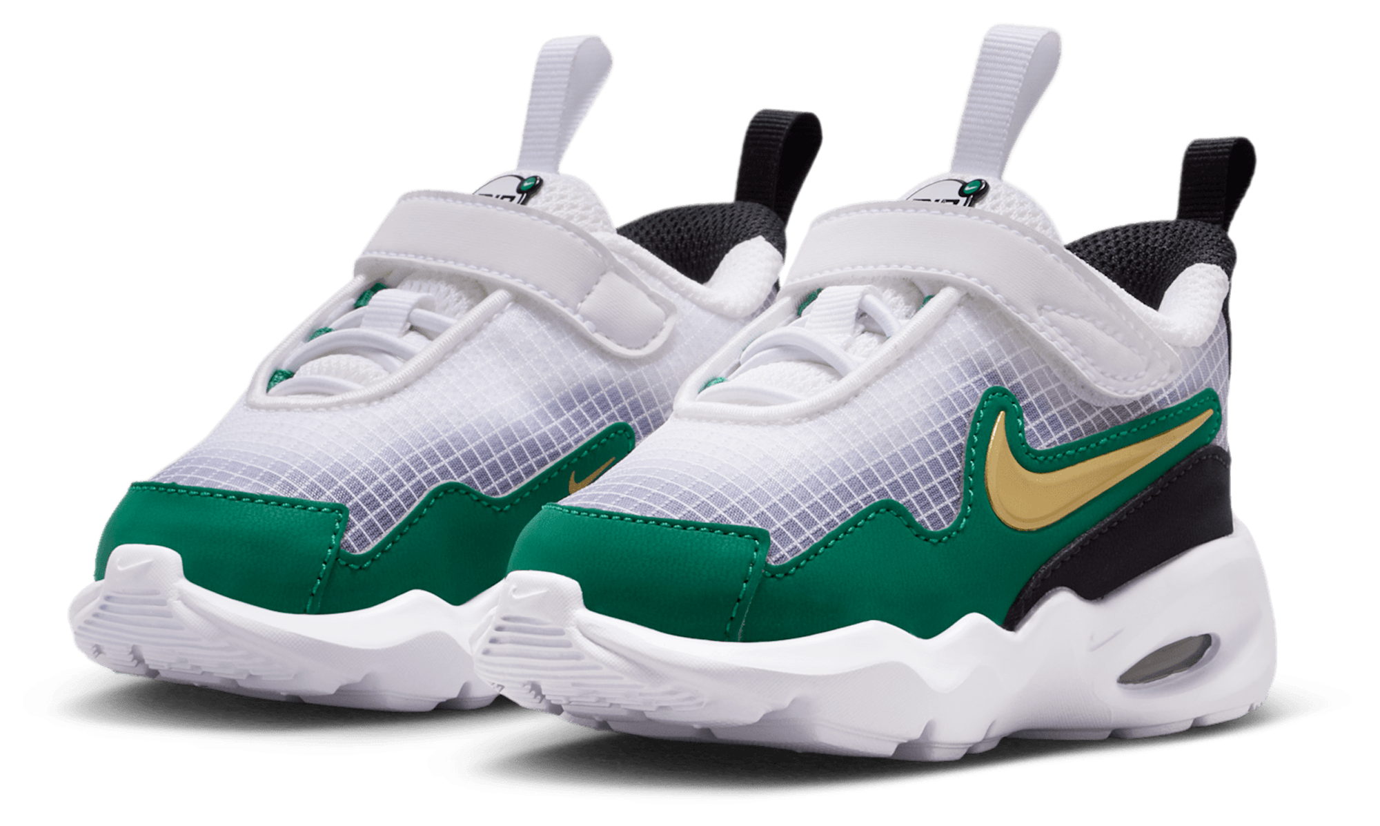 Nike Air Max Nova 童款 - White/Metallic Gold/Malachite - Image 6