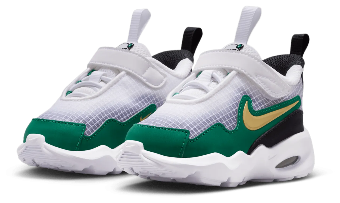 Nike Air Max Nova 童款 - White/Metallic Gold/Malachite - Image 6