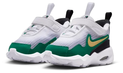 Nike Air Max Nova 童款 - White/Metallic Gold/Malachite - Image 6