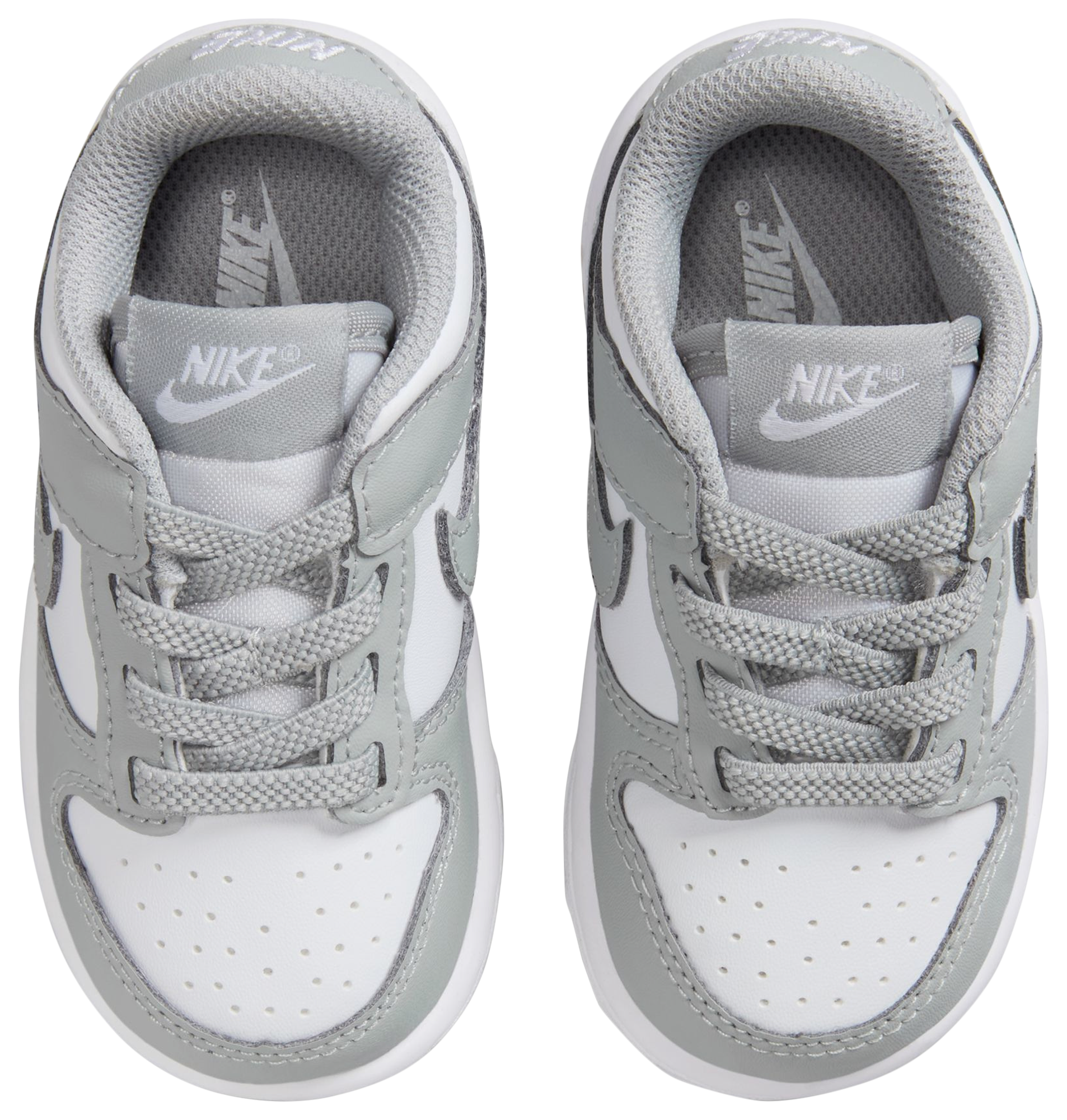 Nike Dunk Low 童款 - White/Light Smoke Grey/White - Image 4