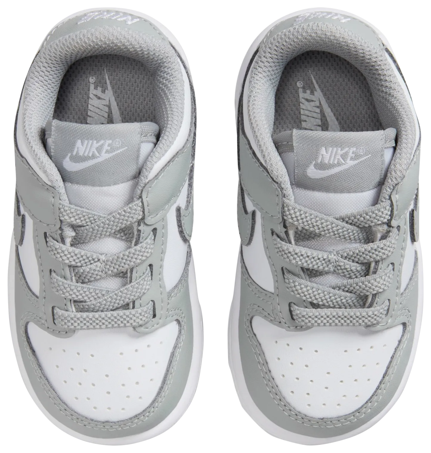 Nike Dunk Low 童款 - White/Light Smoke Grey/White - Image 4