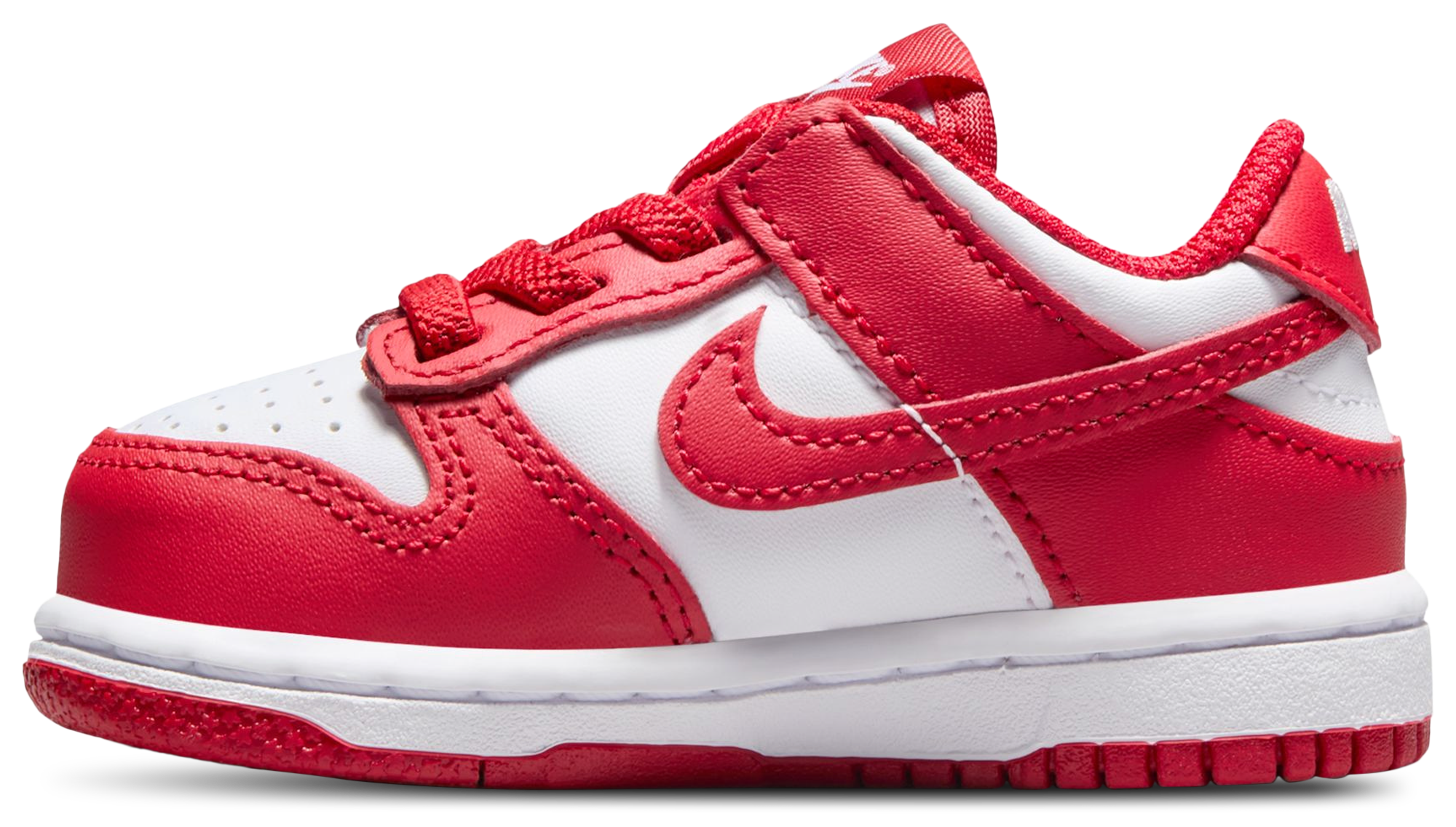 Nike Dunk Low 童款 - University Red/White - Image 2