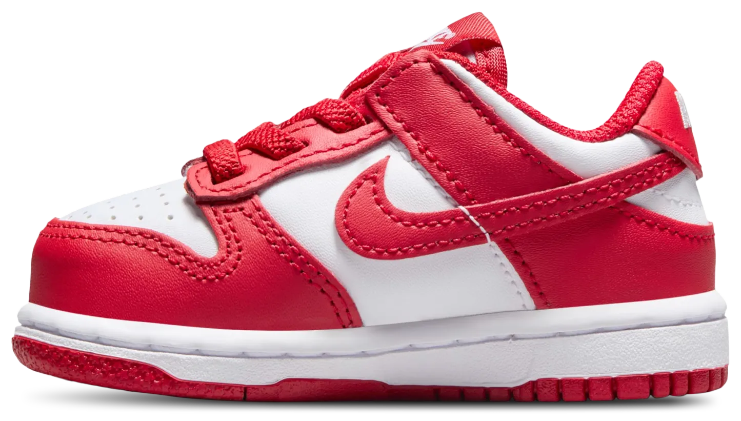 Nike Dunk Low 童款 - University Red/White - Image 2