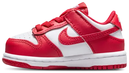 Nike Dunk Low 童款 - University Red/White - Image 2