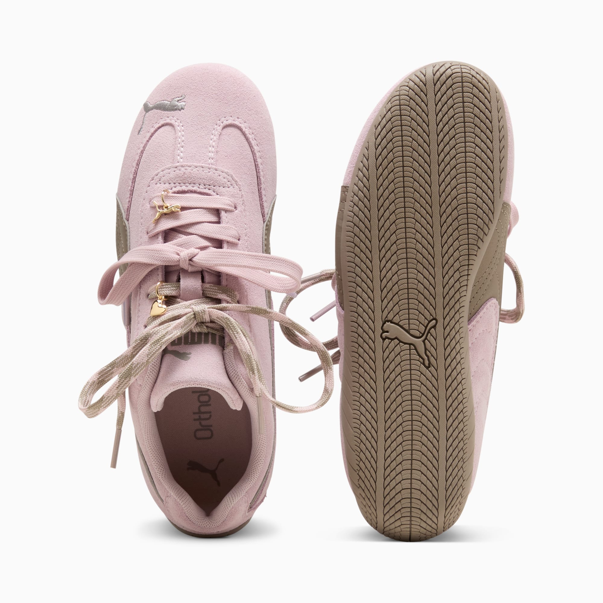 Speedcat Charmies Big Kids' Sneakers - Misty Pink-Mouse Gray - 6