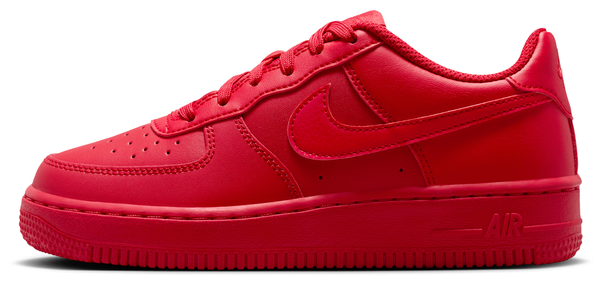 Nike Air Force 1 童款 - Red/Black - Image 2