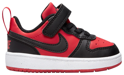 Nike Court Borough Low Recraft 童款 - White/Black/Red - Image 2