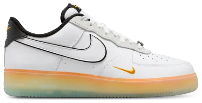 Nike Air Force 1 '07 - Black/White/Orange Peel - Image 1