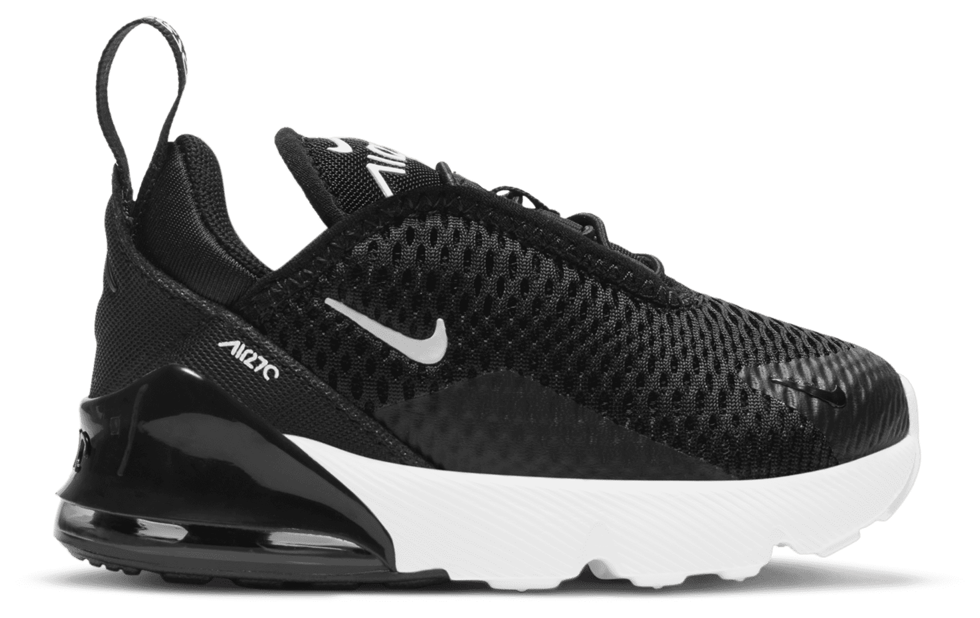 Nike Air Max 270 童款 - White/Black - Image 1