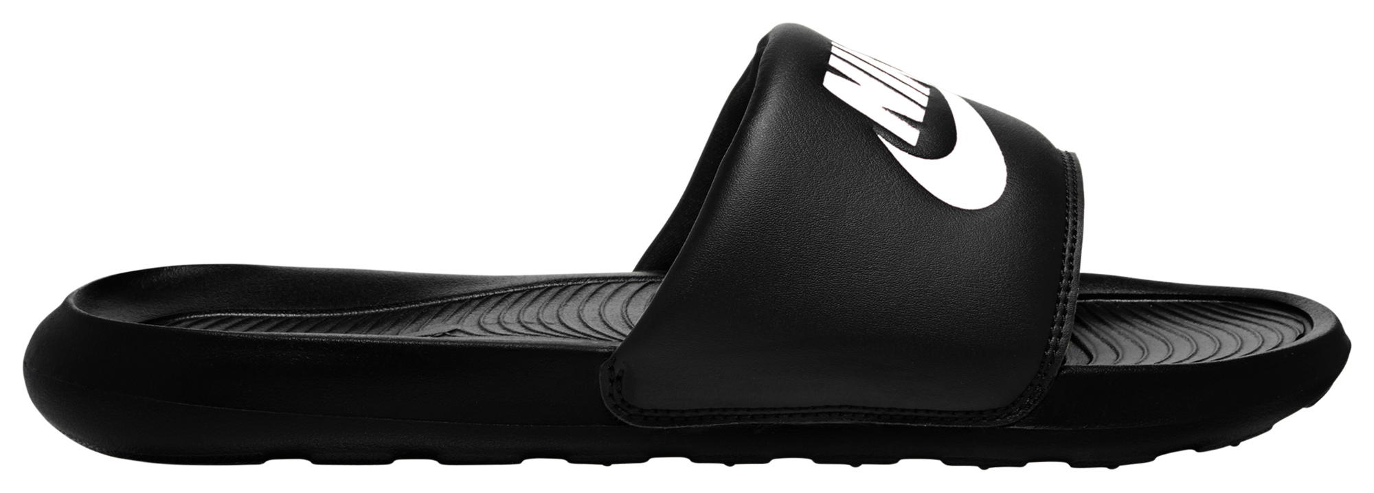 Nike Victori One Slides - Black/White/Black - Image 2