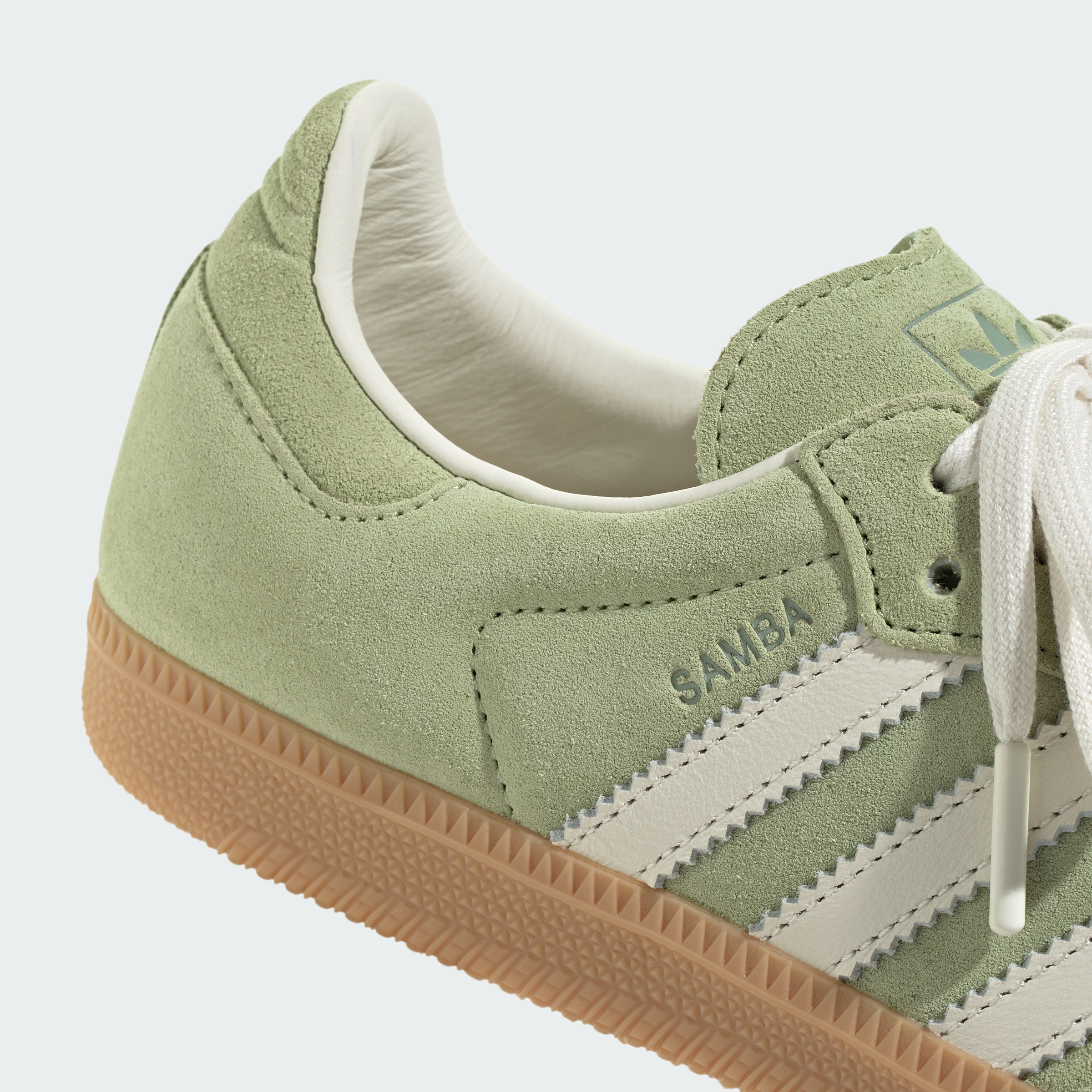 adidas SAMBA MATCHA Shoes - Magic Lime / Off White / Gum - View 11
