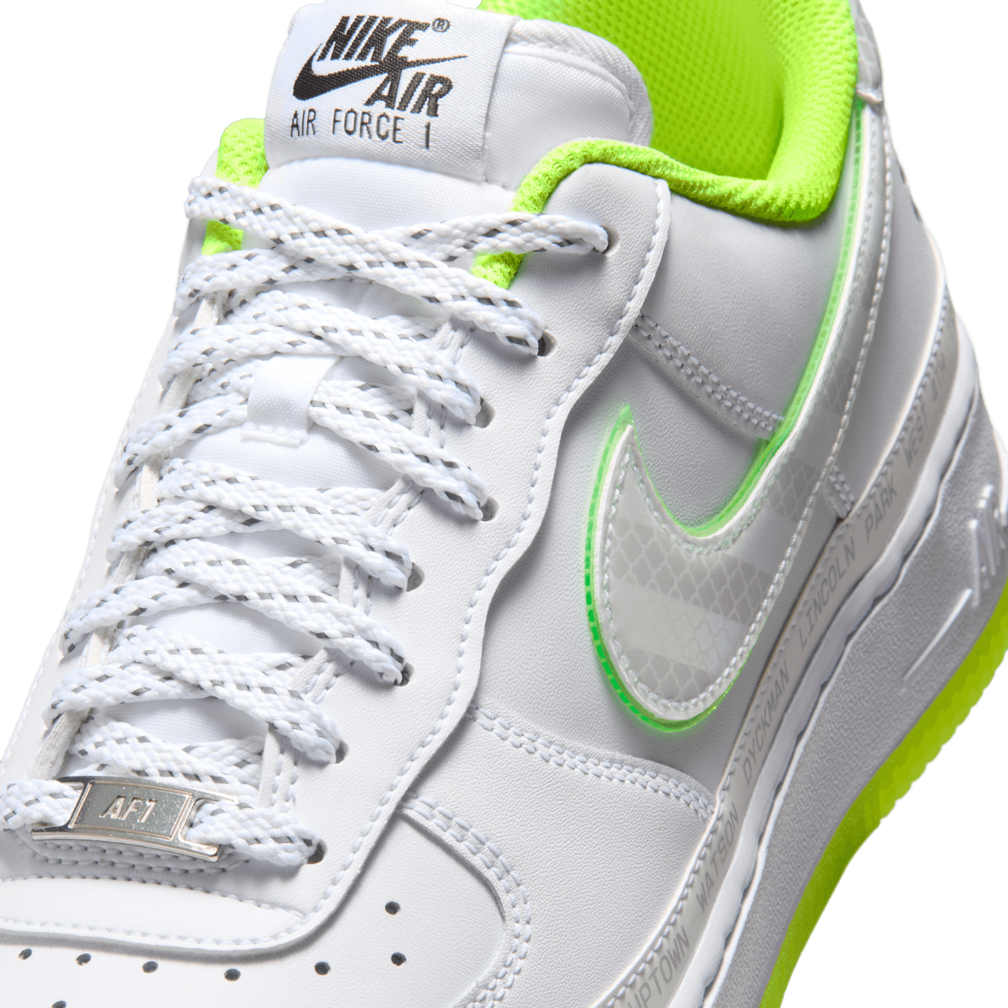 Nike Air Force 1 NYvNY - White/Black/Volt - Image 7