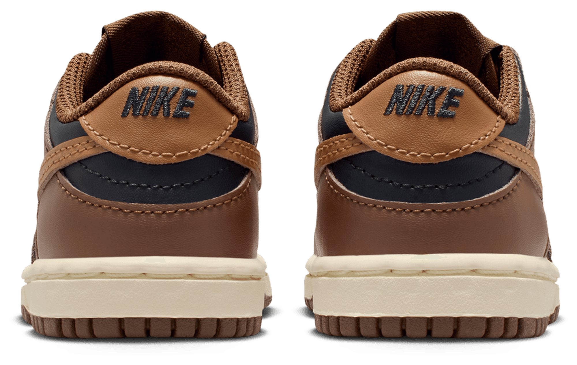 Nike Dunk Low 童款 - Brown/Black - Image 3