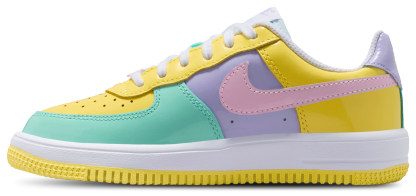 Nike Force 1 Low 童款 - Yellow Pulse/Pink Foam/Emerald Rise - Image 2